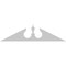 Ekena Millwork Acorn Architectural Grade PVC Pediment, 70"W x 17-1/2"H x 2-3/4"P (Pitch 6/12) PEDPS070X175ACR00 - alternate 5